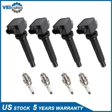 4pcs Ignition Coil & Platinum Spark Plug for Suzuki Grand Vitara 2.7L V6 UF562