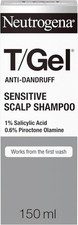 Neutrogena T/Gel Anti Dandruff Shampoo for Sensitive Scalp 150 ml (Pack of 1) 