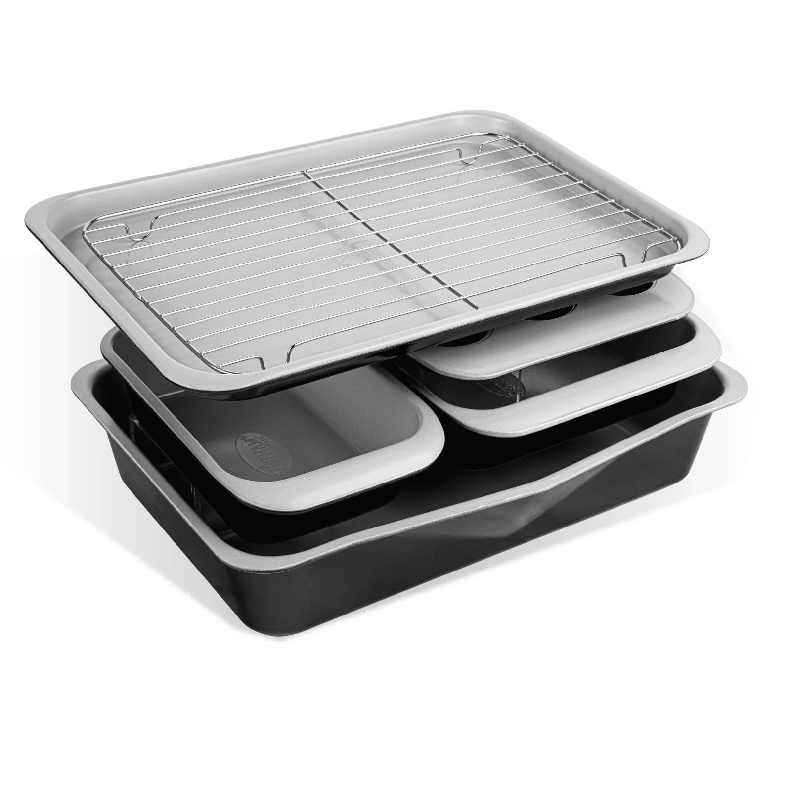 Gotham Steel 6 Piece Nonstick Stackable Bakeware Set