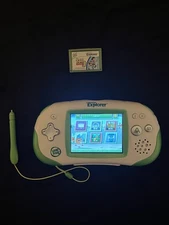 Leapfrog Leapster Explorer Learning Handheld Game System Green Tested With Game