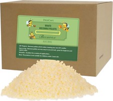 Beeswax Pellets 5LB Beeswax Triple Filtered Beeswax Pastilles for Candle Maki...