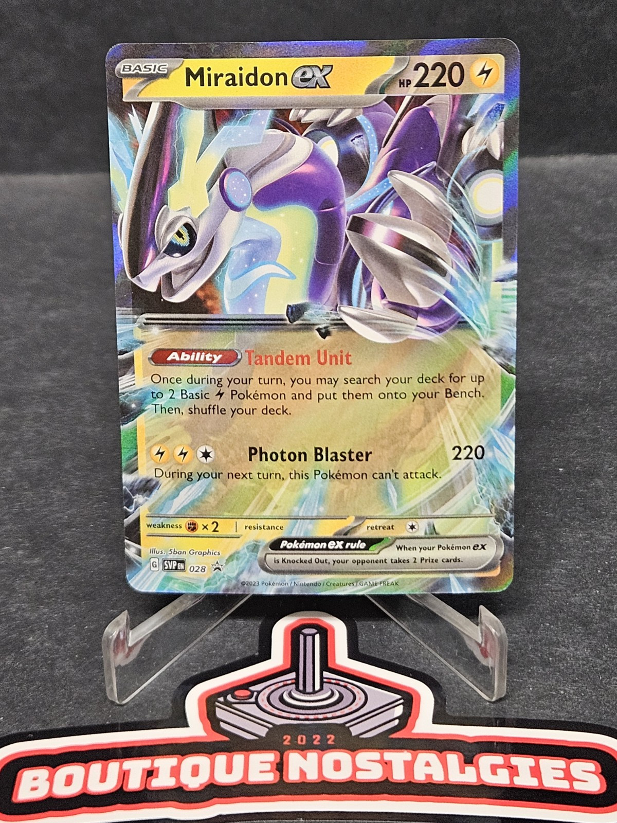 Miraidon #28 Black Star Promo - Pokemon TCG Scarlet & Violet - NM
