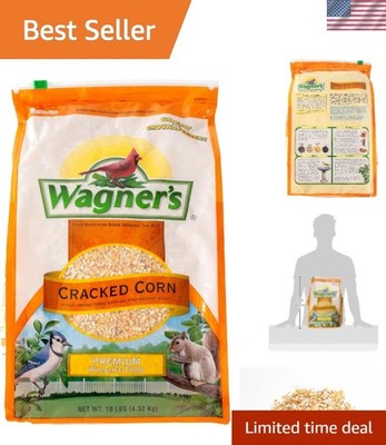 Cracked Corn Wild Bird Food   10-Pound Allergen-Free Seed for Backyard Wildlife