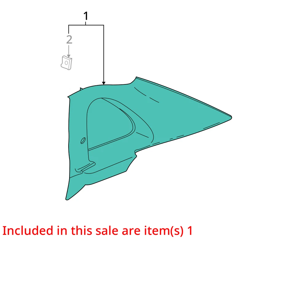 SE ADAPTA 2001-2002 SATURN L100 L200 MOLDURA ASM Q/WDO HILO 22692139 - NUEVO OEM Foto 2 de 3