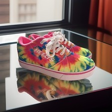Heelys Pro 20 Tie Dye Rainbow Skate Shoes Sneakers Adult Men  s 8 Women 9 Roller