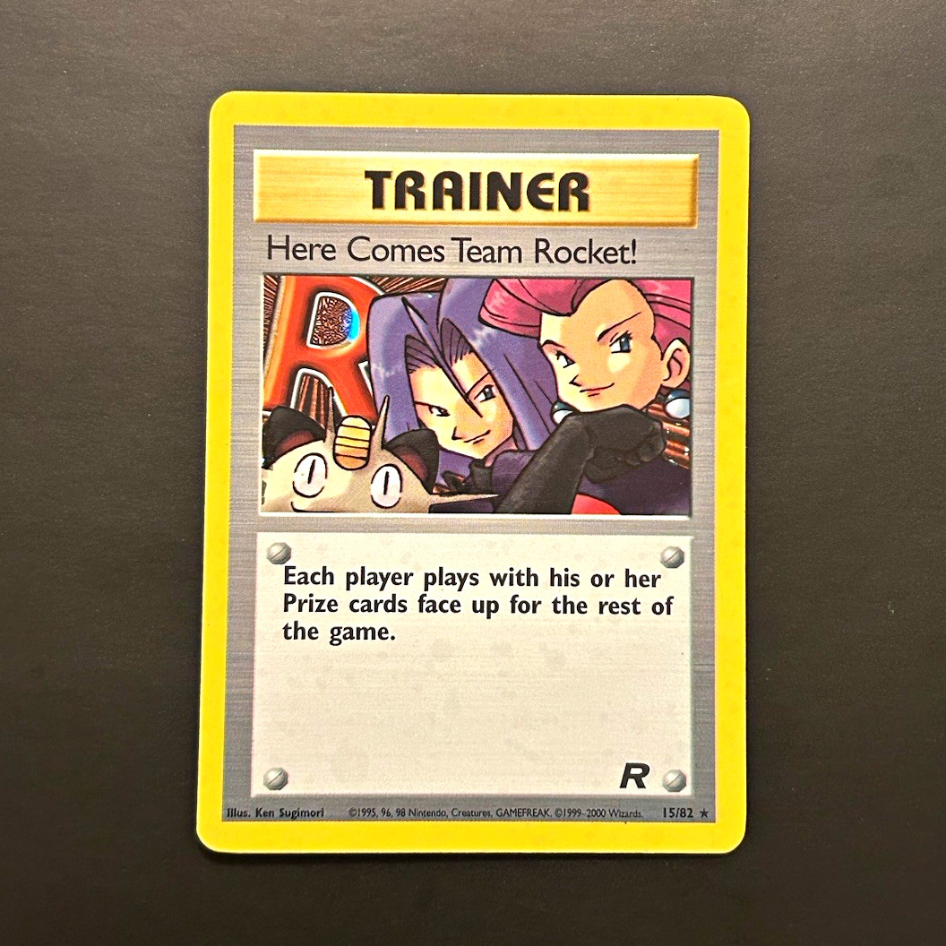 Pokemon TCG Here Comes Team Rocket! 15/82 Team Rocket Cosmo Holo LP