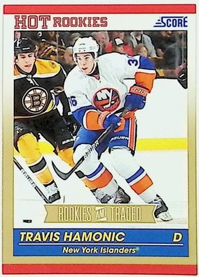 2010-11 SCORE ROOKIES & TRADED #618 TRAVIS HAMONIC GOLD PARALLEL NM-MT