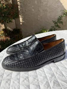 Avventura Men\'s Handmade Black Leather Wingtip Slip On Dress Shoes Size 10.5M Avventura Shoes for sale | eBay main image 4