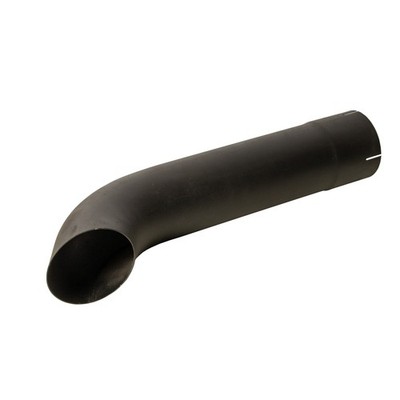 Exhaust Stack Pipe Fits Universal -4-1/2'' x 24'' Bended End Pipe Black