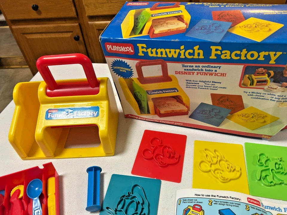 Máquina divertida de sándwich Disney Playskool Funwich Factory 1986 vintage Foto 2 de 4