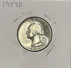 1959 D Silver Washington Quarter -  a nice  uncirculated coin