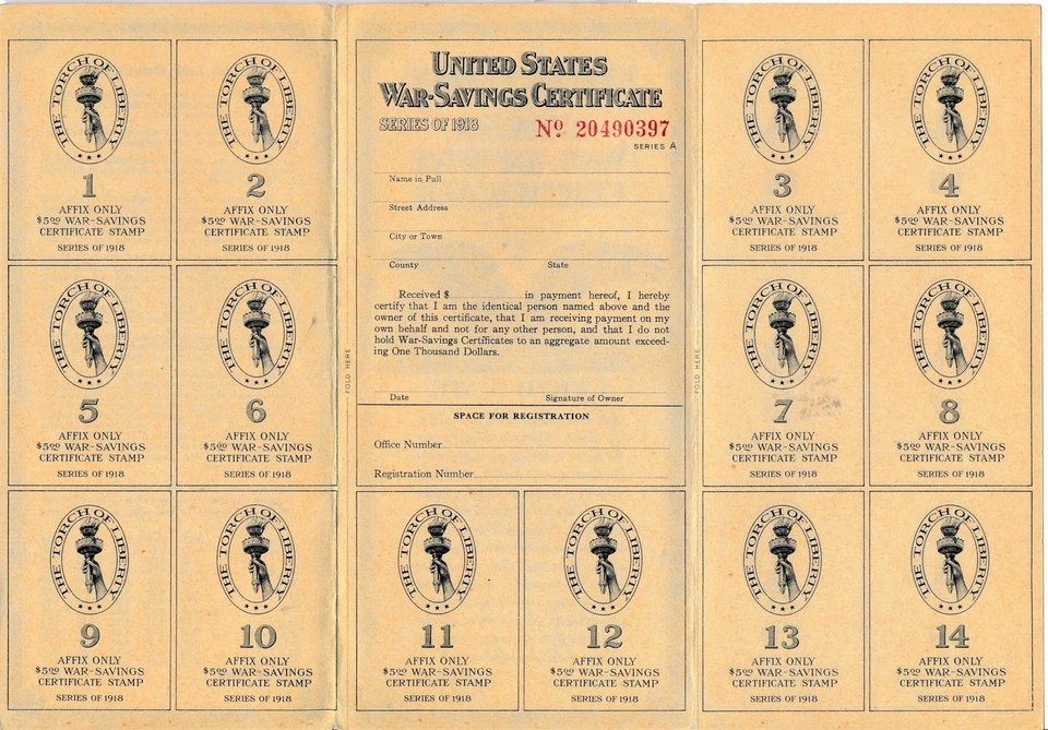 RC0151 1918 war-savings certificate combine shipping - Image 2 of 2