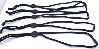 Lot 5 ID Badge Card Lanyard Blue Cord Strap Neck Rope Holder Clip Hook Adj NEW