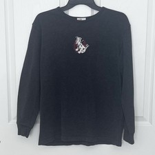 Vintage Disney Store Women  s M 101 Dalmatians Gray Embroidered Sweater