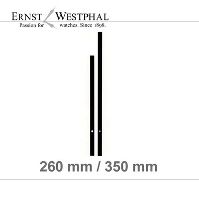 Zeiger modern Balken Eurolochung Schwarz 350 mm Junghans 838 817 W838 W817