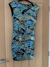 Ladies Stunning Jolie Moi Sequin Party Dress Size 8 vgc, double zip at back
