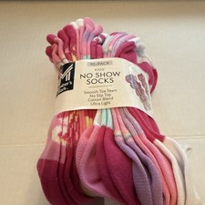 Members Mark Kids No Show Socks 10 Pack Size Large fits Shoe Size 4 To 8
