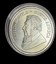 1 oz  Fine Silver Krugerrand .999 Pure 2021 Coin Bullion South African w Capsule