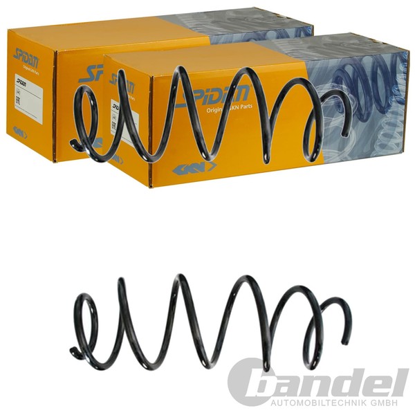 2X Spidan Fahrwerksfedern Vorne Passend FÜR Fiat Doblo Opel Combo Links+Rechts-image