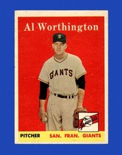 1958 Topps Set-Break #427 Al Worthington EX-EXMINT *GMCARDS*