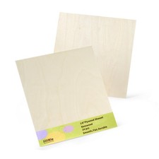 24 Pack Basswood Sheets 12x12x1/8, 3mm Basswood for Laser Cutting, Wood for L...
