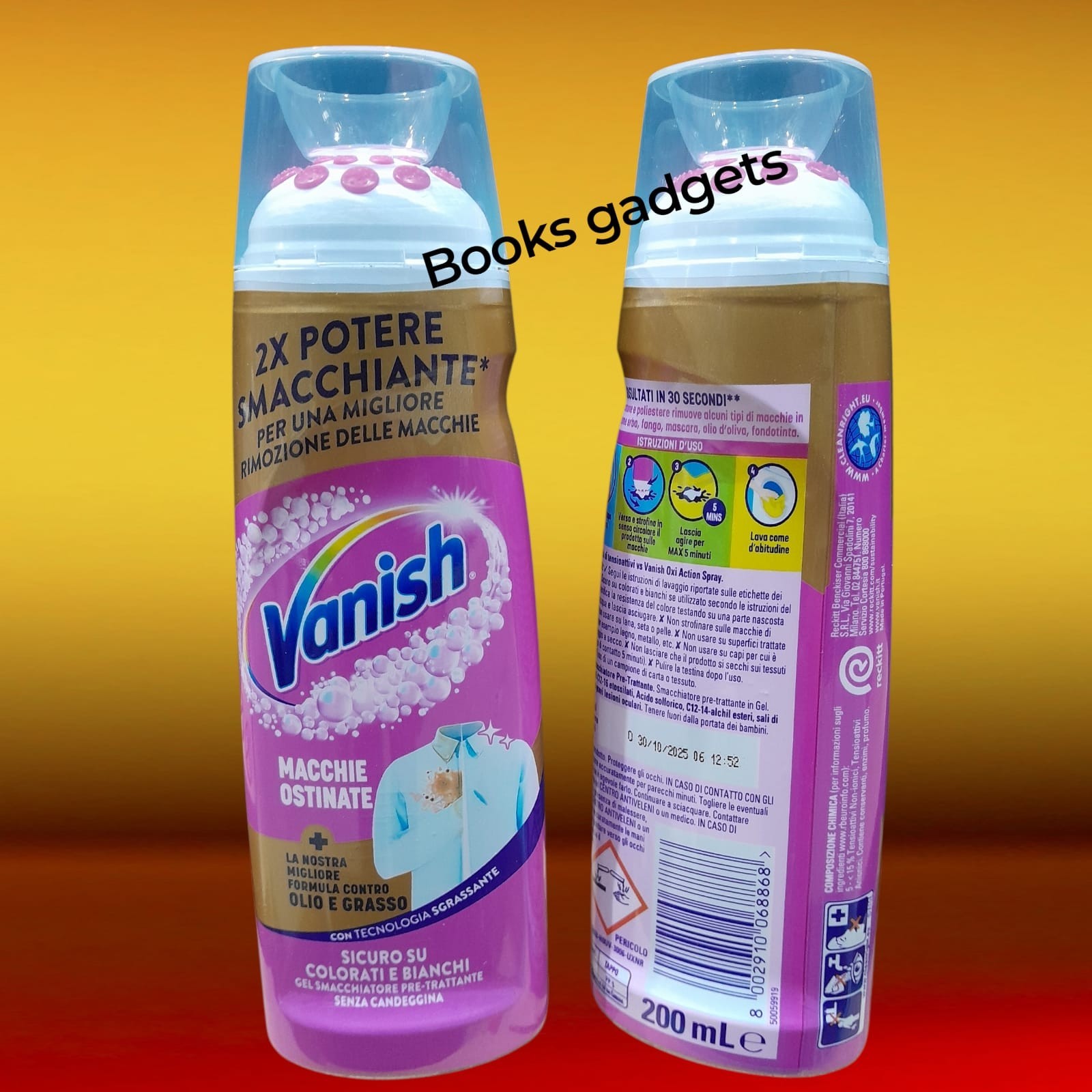 Vanish Gel Smacchiatore Pre-Trattante 200ml - Set 12 Flaconi Risparmio