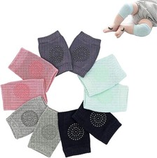 5 Pairs Baby Knee Pads Anti Slip Infant Crawling Leg Warmers Pattern 1