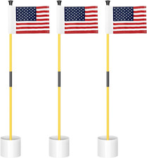 Golf Flagstick Mini, Practice Putting Green Flags for Yard, All 3 Feet, Golf Pin