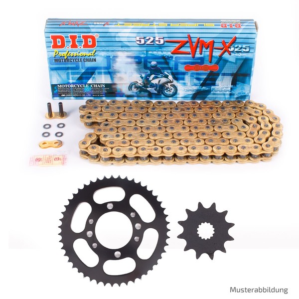 DID Alu Kettensatz FüR Honda CB Seven Fifty 750 1992-2003 Mit Kette Zvmx Niet Go-image