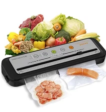 MEGAWISE 2025 Powerful Vacuum Sealer Machine | Compact Design | One-Touch Aut...