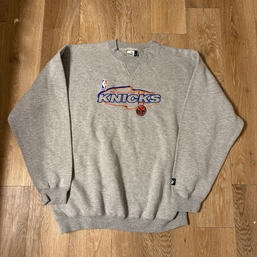Vintage Puma New York Knicks Embroidered Crewneck XL