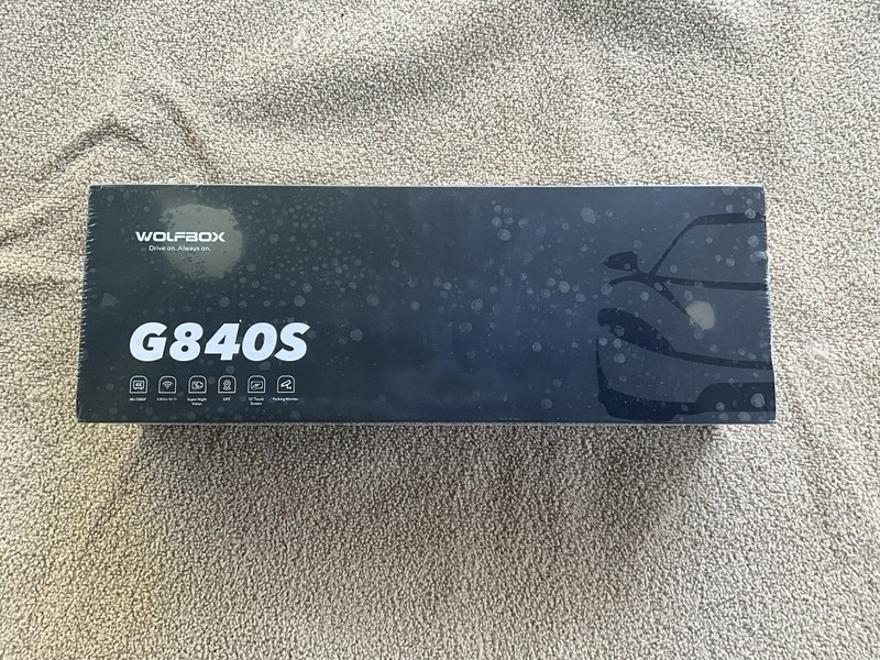 WOLFBOX G840S 12" 4K Rear View Mirror Dash Cam
