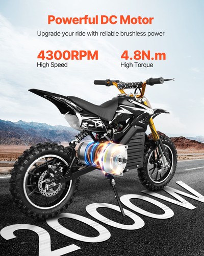 VEVOR Kit Motore Elettrico Senza Spazzole 2000 W 48 V 4300 RPM per Scooter - Imagen 2 de 12