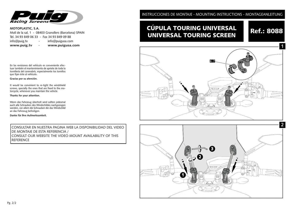 Pantalla de murciélago Puig parabrisas de moto transparente para Suzuki B King (08-11) Foto 4 de 4