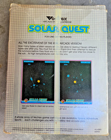 Solar Quest (Vectrex, 1982) With Cartridge, Box, & Overlay 
