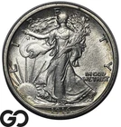 1916 Walking Liberty Half Dollar, Scarce This Nice! Choice Unc++, Better Date