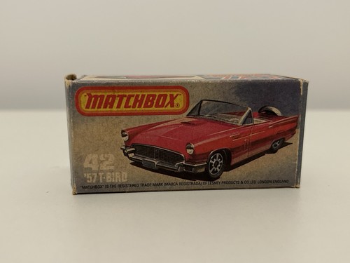 Vintage Matchbox Superfast No. 42 T-Bird with Original Box - Picture 2 of 12