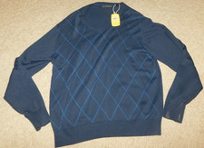 NEW WITH TAGS Greg Norman Blue long sleeve men sweater size XL