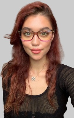 New Tom Ford Women's Eyeglasses Frame TF FT 5597 020 56mm Oversized Brown Purple