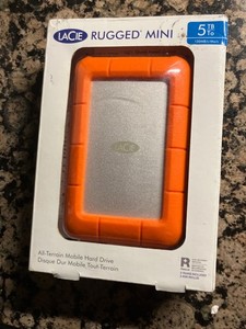 LaCie - Rugged 5TB External USB-C, USB 3.1 Gen 1 Portable Hard Drive - Orange/Si