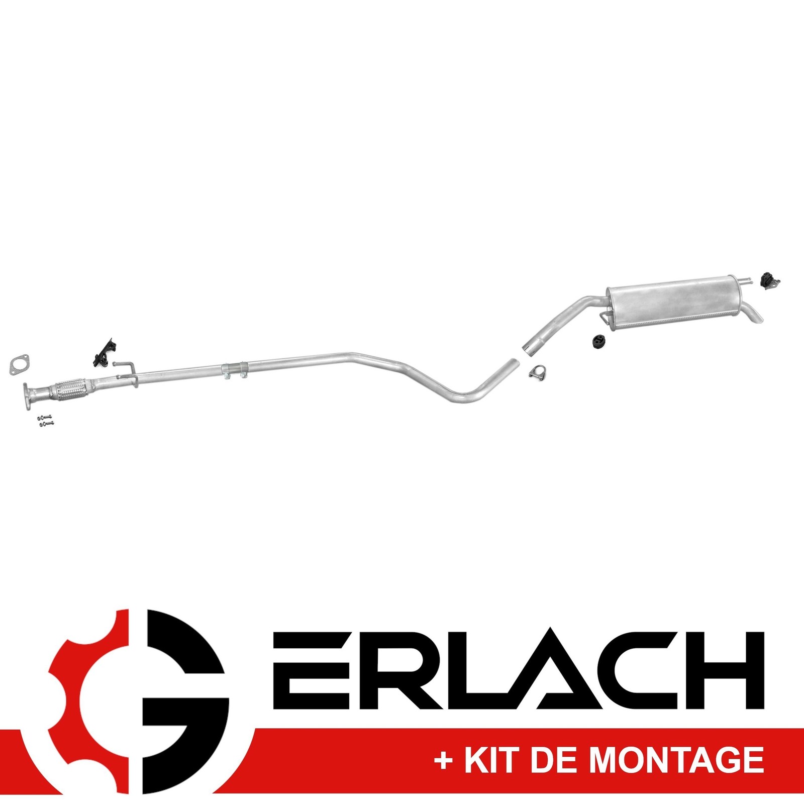 Echappement Fiat Stilo 1.2 16V silencieux pour reparer les fuites et passer le controle technique