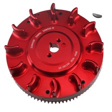 Red Electric Start Billet Flywheel For Honda GX160/GX200 196cc Clone Tillotson