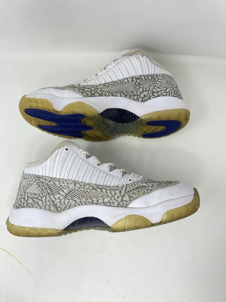 Air Jordan 11 Retro Low Ie Cobalt 2015 Hombres 9 Cordones 306008-102 Foto 3 de 4