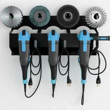 Angle Grinder Holder - Wall Mount Rack Bracket with Cord Hanger for Cutters