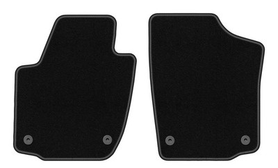 Velours-Fußmatten vorne für Skoda Rapid 2013-2019 Liftback 2tlg Schwarz BASIC