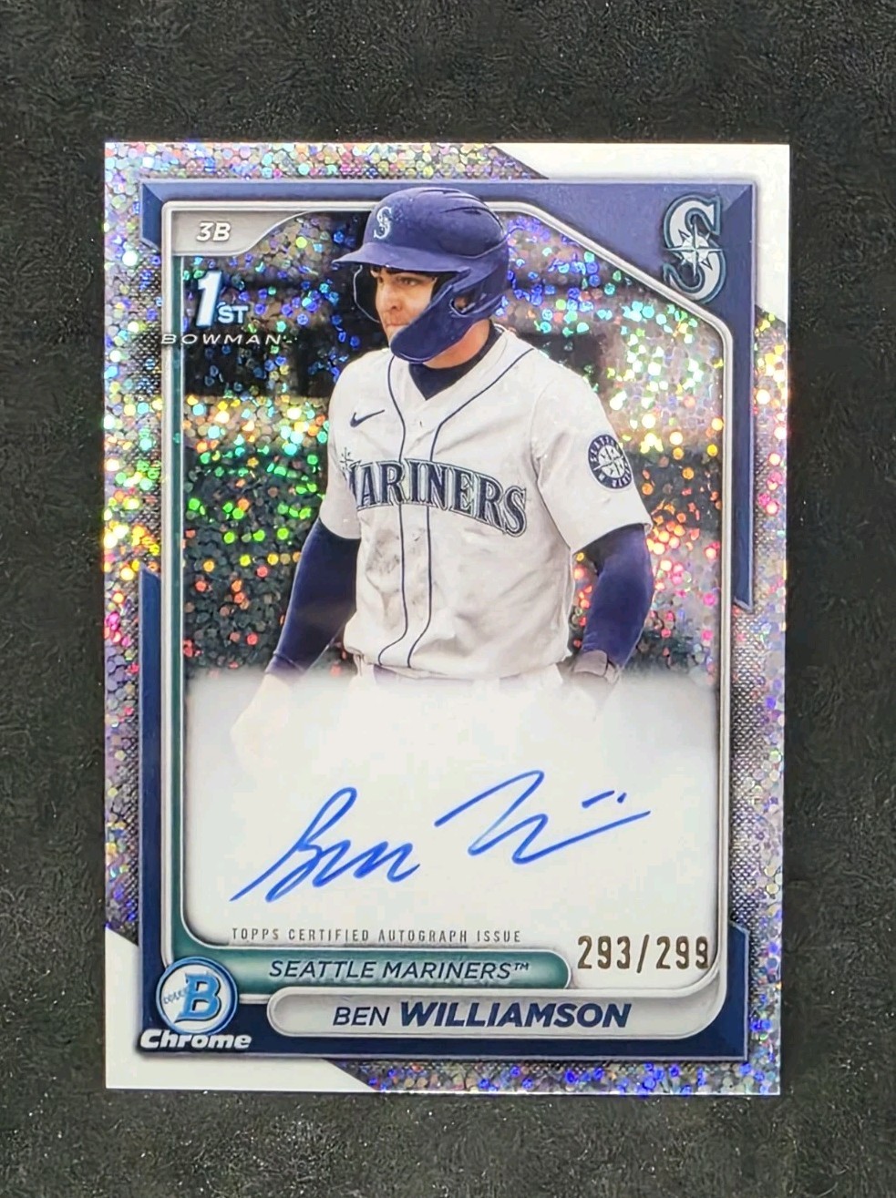 2024 Bowman #CPA-BWI Ben Williamson 1st Chrome Speckle Auto #/299