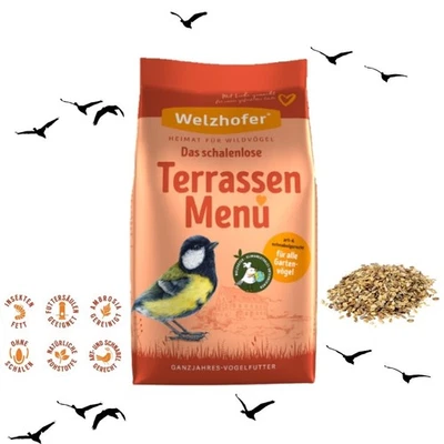 Welzhofer Terrassen Menü 1 kg Premium Wintervogel Wildvogelfutter Streufutter