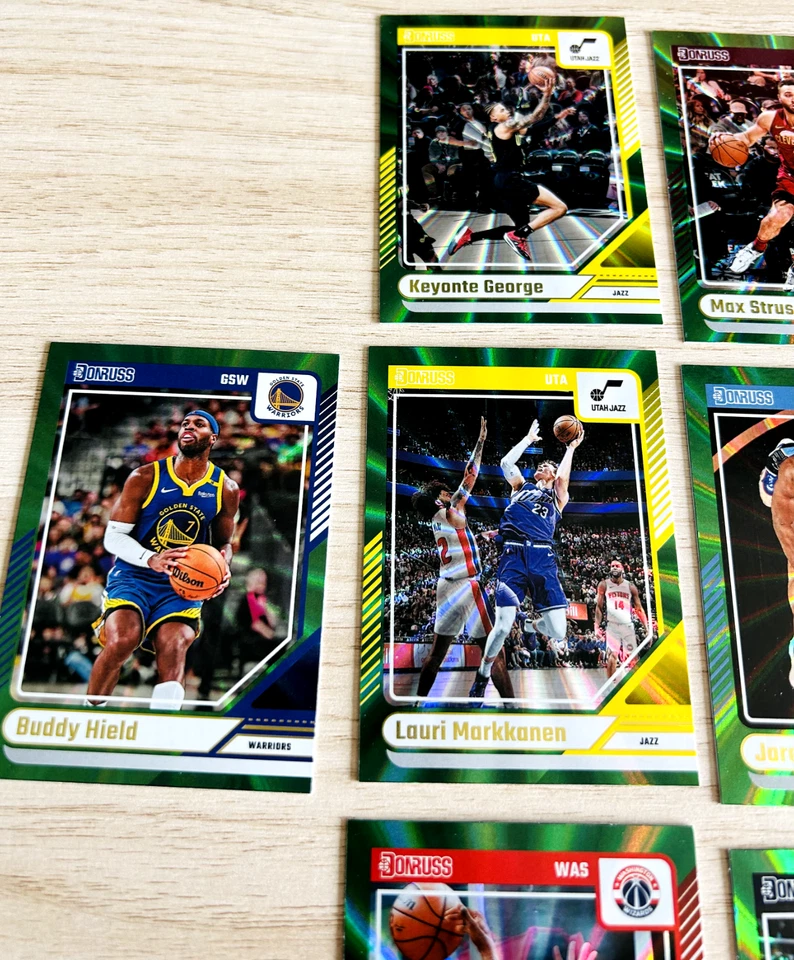 2024 - 25 Donruss 篮球绿色全息激光 25 件装 - 明星和兽医完好 💚 — 第 2/4 张图片