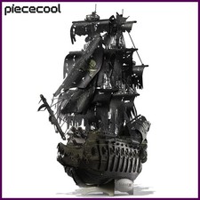 Piececool 3D Metal Puzzle The Flying Dutchman Model Building Blocks Pirate Ship