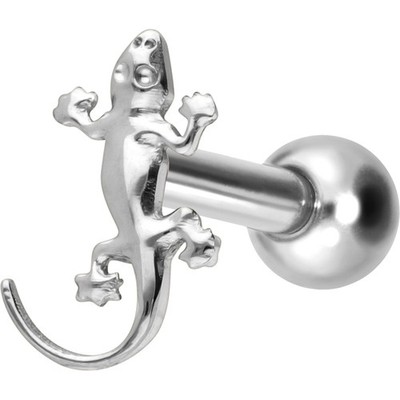 PIERCINGLINE  Piercing Stecker Titan Ohrpiercing mit Gewinde GECKO
